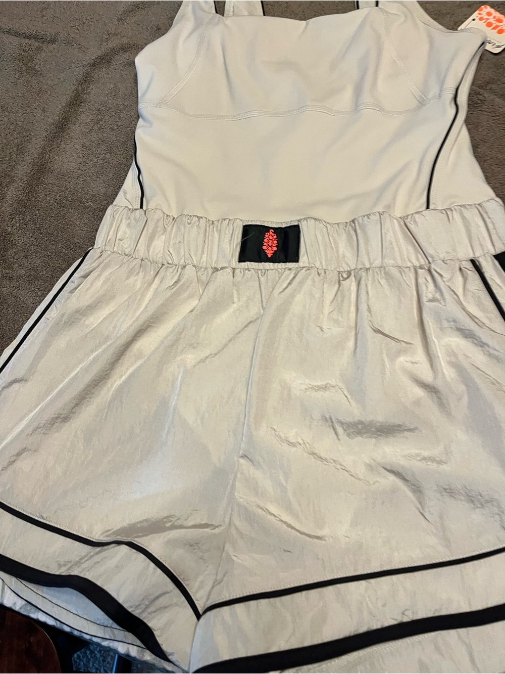 Women’s Free People  Ivory and Black Romper - Picture 3 of 5